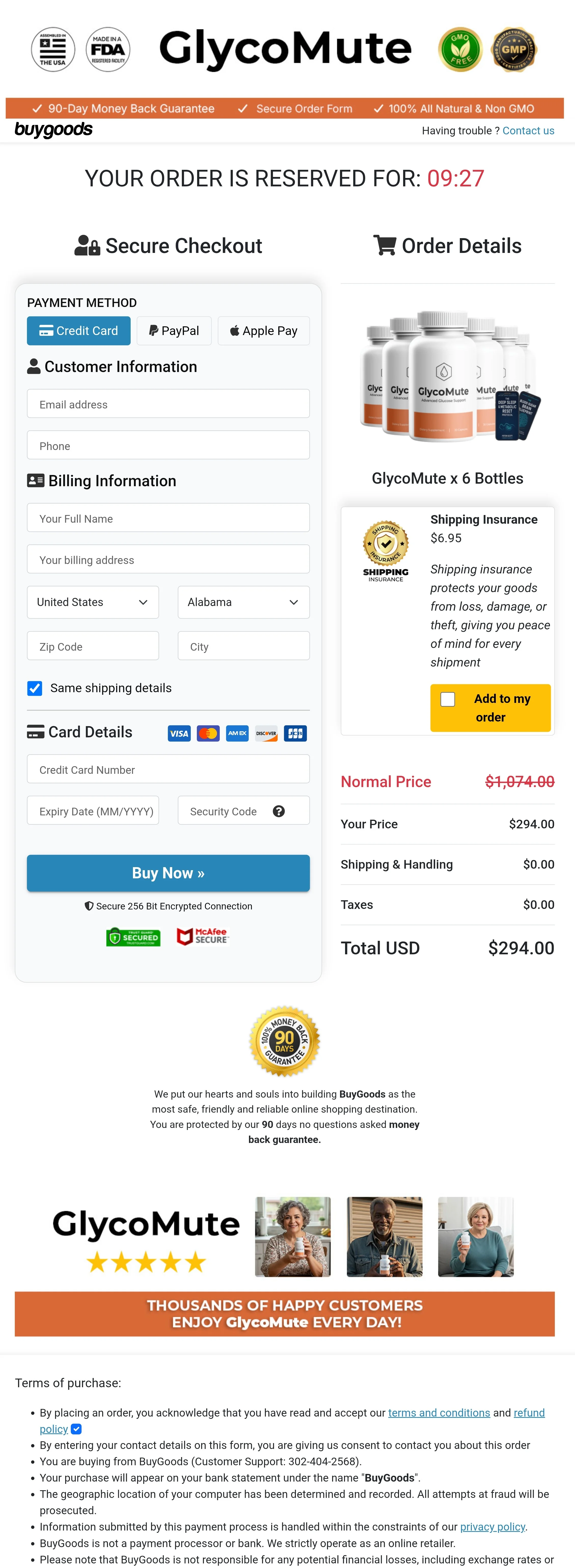 GlycoMute order form